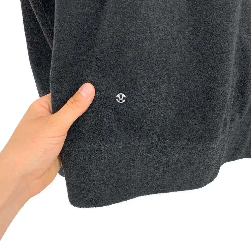 LULULEMON Go Forward Fleece Pullover Charcoal Grey 6